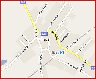 mapa ulic - Tisice