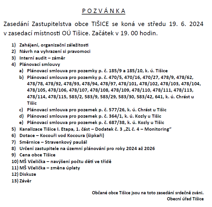 Pozvánka - obrázek
